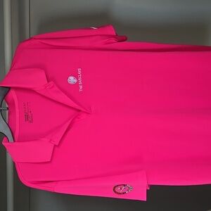 Nike Golf Dri-Fit Bethpage Black Barclays Polo Shirt XL Hot Pink Performance